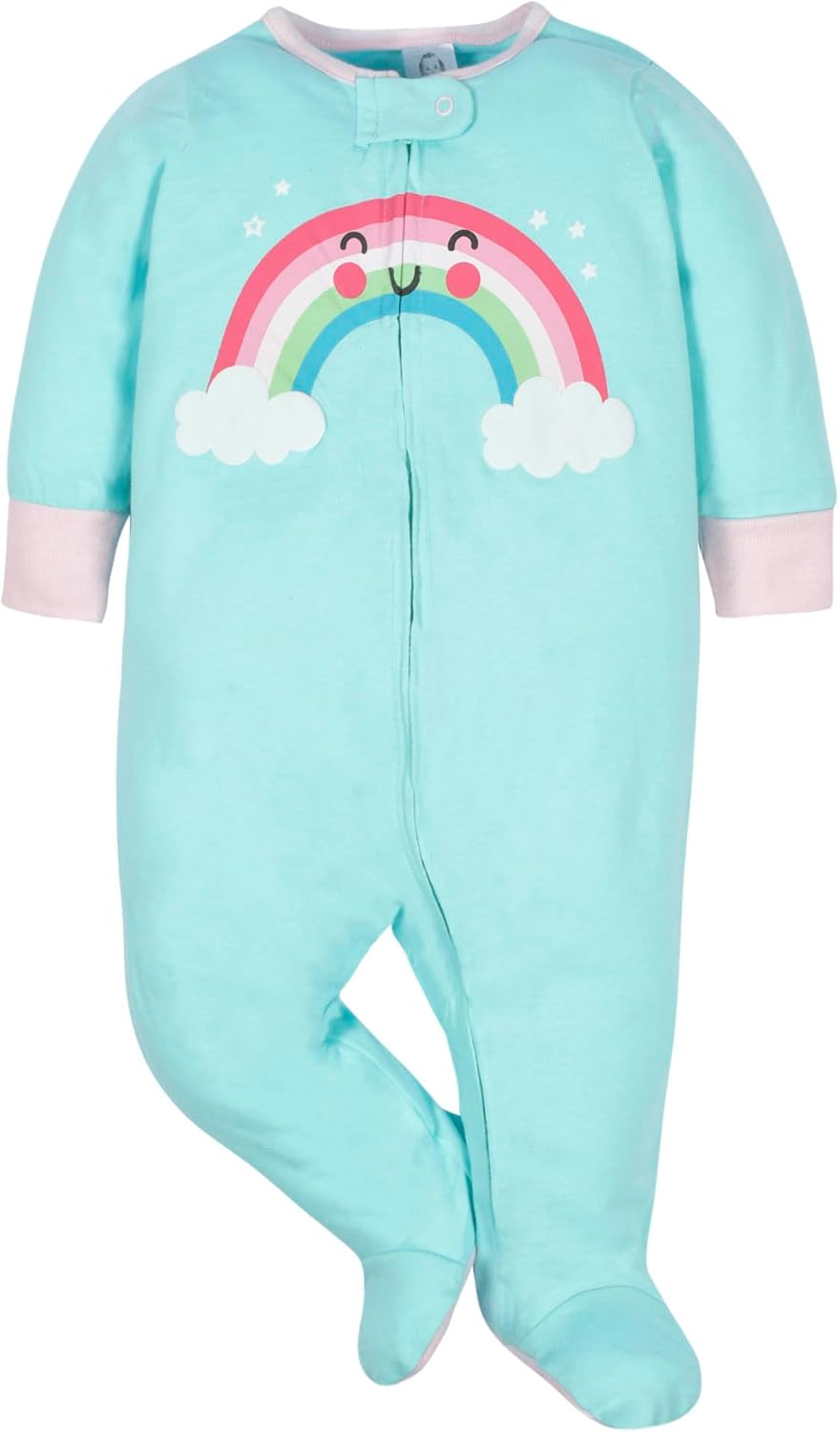Thumbnail 1 de Gerber Sleep 'N Play Confezione da 4 tutine con pigiamini Nuvoloso 3-6 mesi per bambine