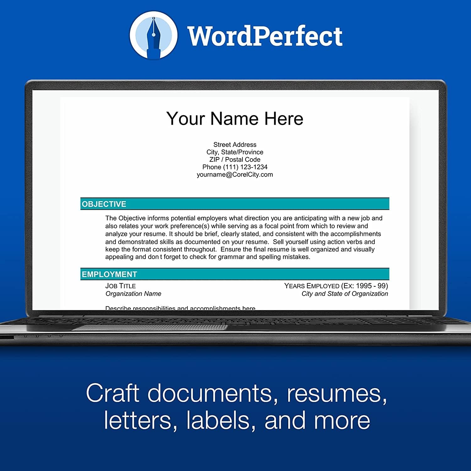Thumbnail 2 de Corel WordPerfect Office Home & Student, Digital download – Practical Office Suite for Everyday Tasks