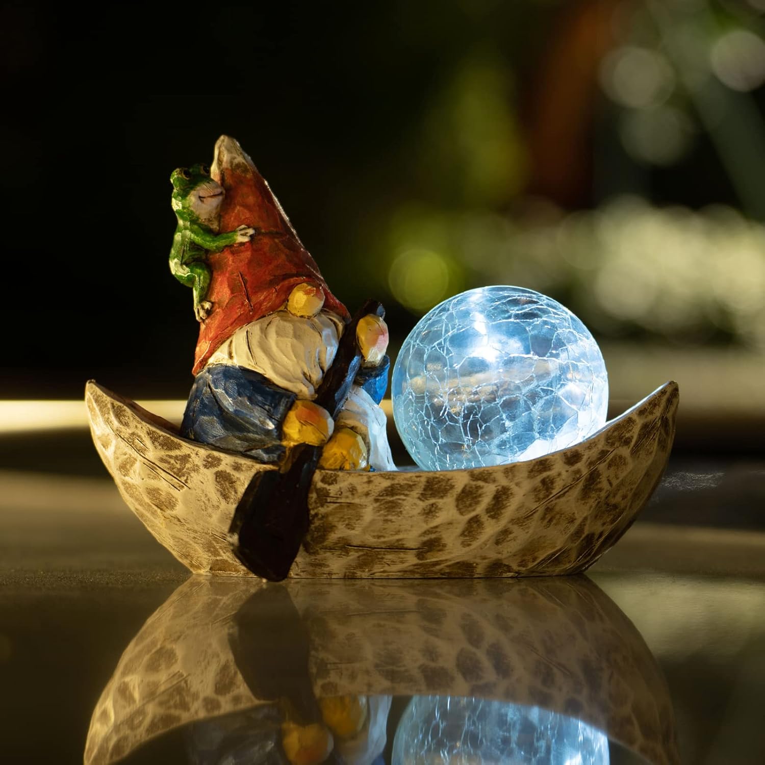 Thumbnail 1 de Rezpuao Garden Gnome Statue with Solar Light: Charming Outdoor Gnome Decor for Yard & Patio