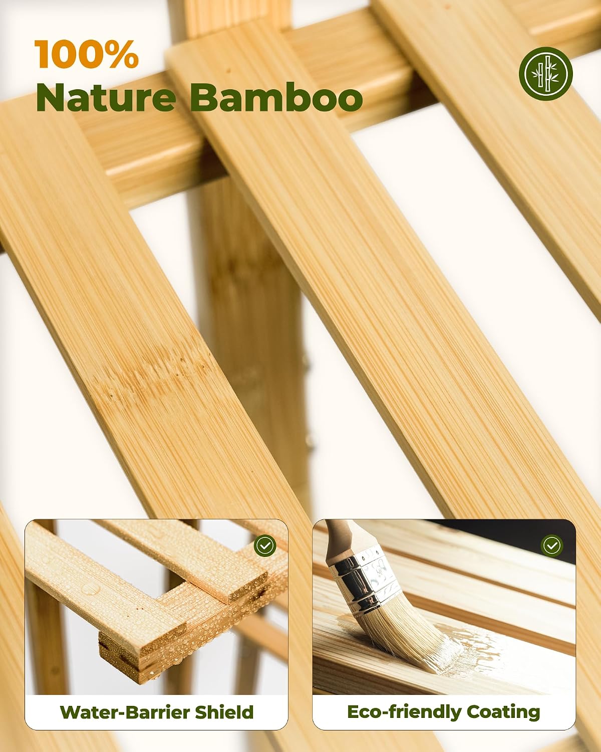 Thumbnail 4 de Bamworld 5-Tier Bamboo Corner Plant Stand for Indoor Use
