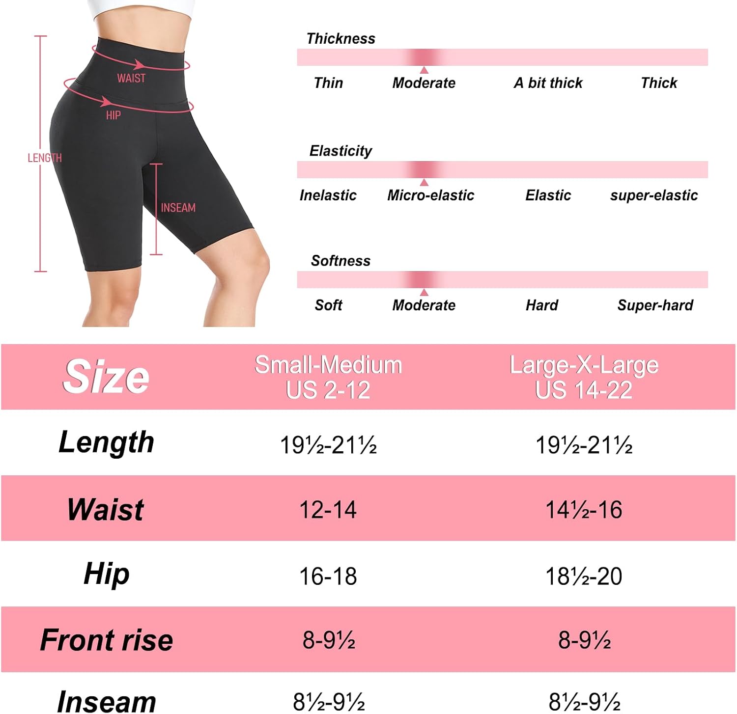 Thumbnail 6 de GROTEEN 7-Pack High Waisted 5''/8'' Biker Shorts for Women