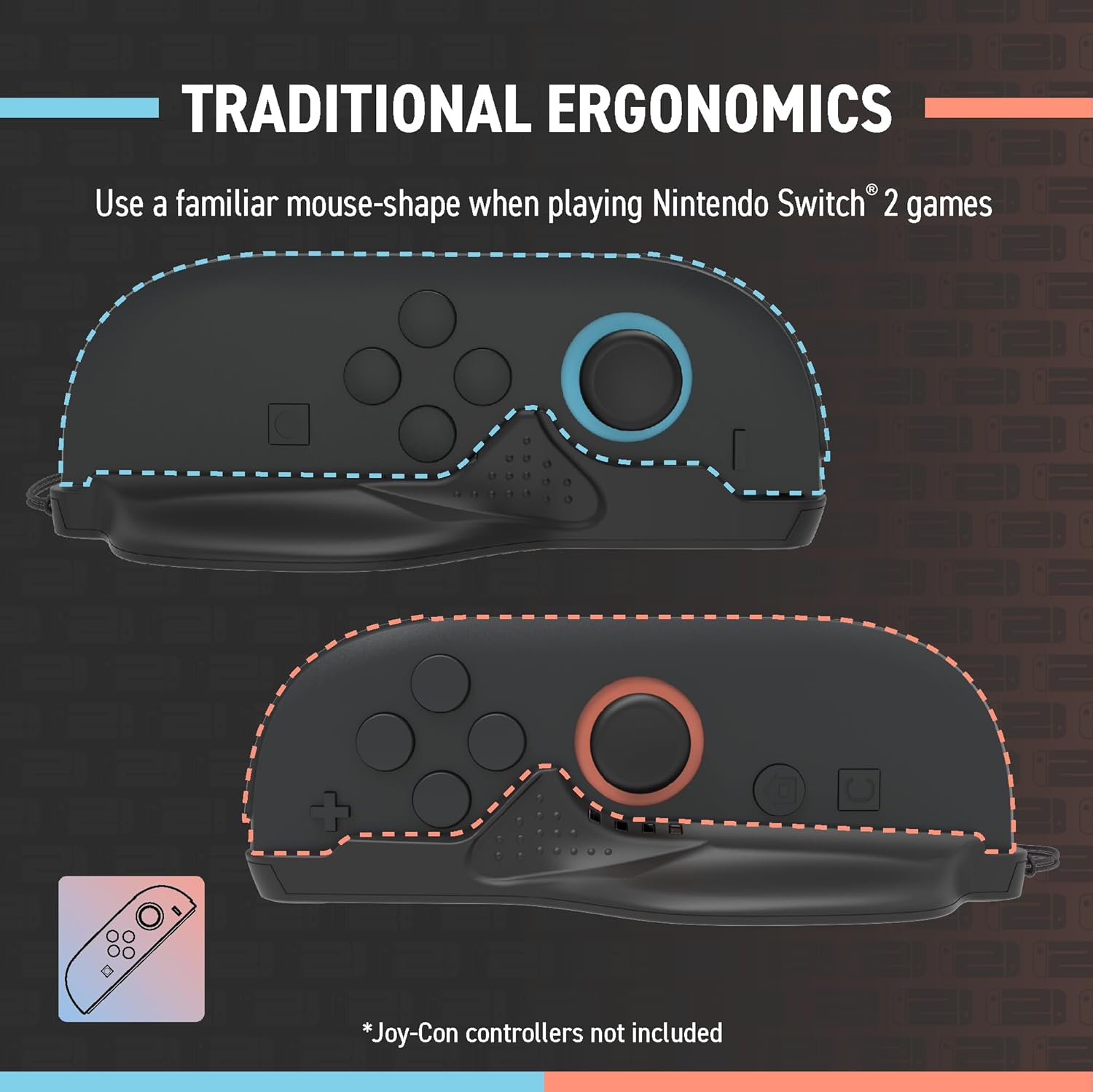Thumbnail 4 de Hyperkin [2 Pack] Joy‑Track Duo Ergonomic Mouse Grip for Nintendo Switch 2 Joy‑Con 2