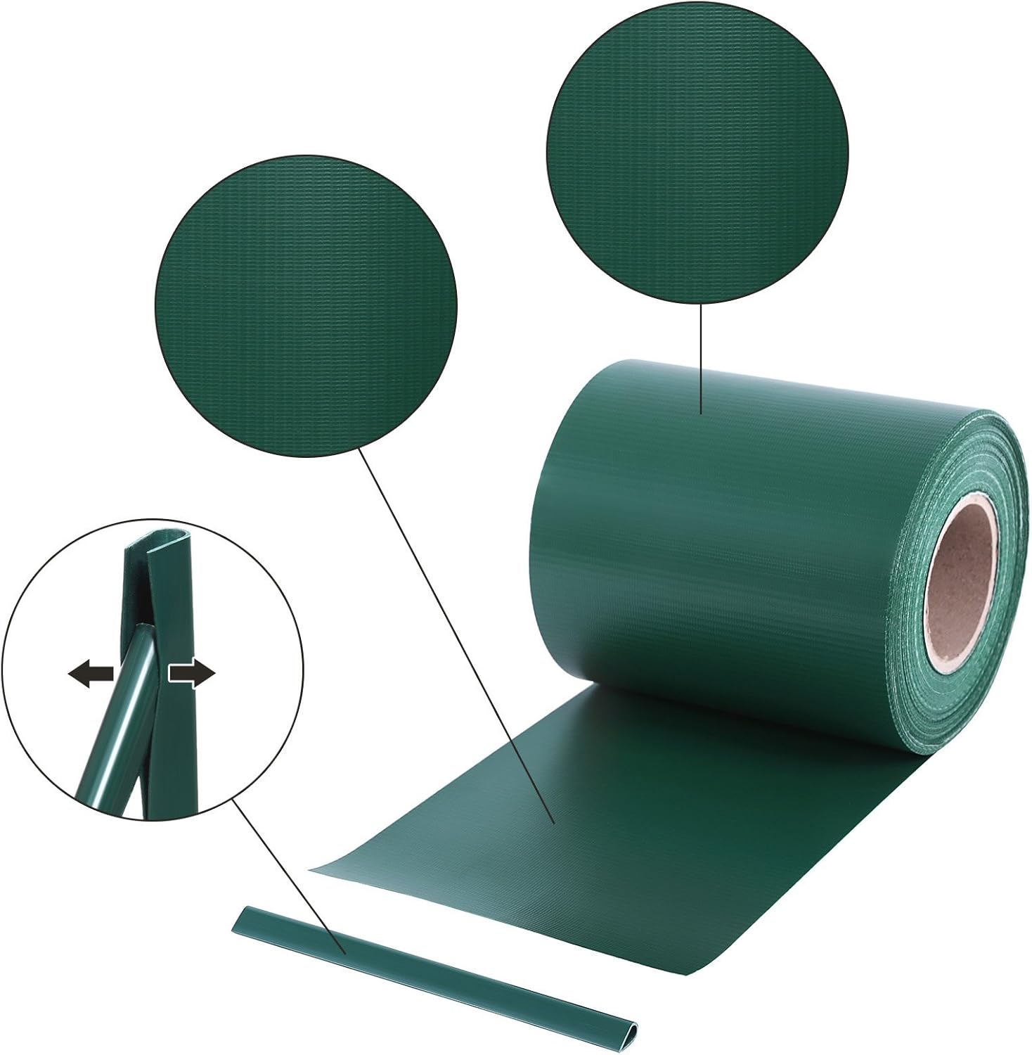 Thumbnail 6 de SONGMICS Strisce Privacy PVC GPJ040L — Pellicola per Recinzione 40 m x 19 cm, Verde, Spessa e Opaca