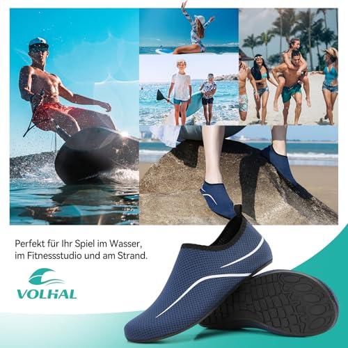 Thumbnail 6 de VOLHAL Badeschuhe Damen & Herren Blau, Größe 41 EU – Wasserschuhe mit rutschfester Sohle