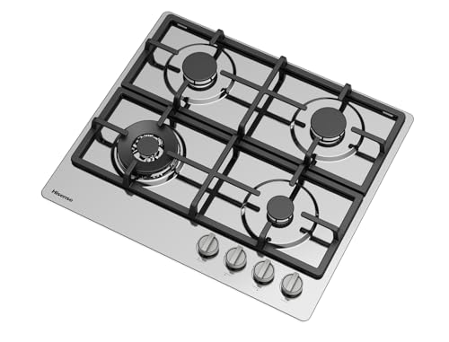 Detalle 2 de Hisense GM663XHFSI: Piano cottura a gas 60 cm con 4 fuochi e bruciatore wok a doppia corona