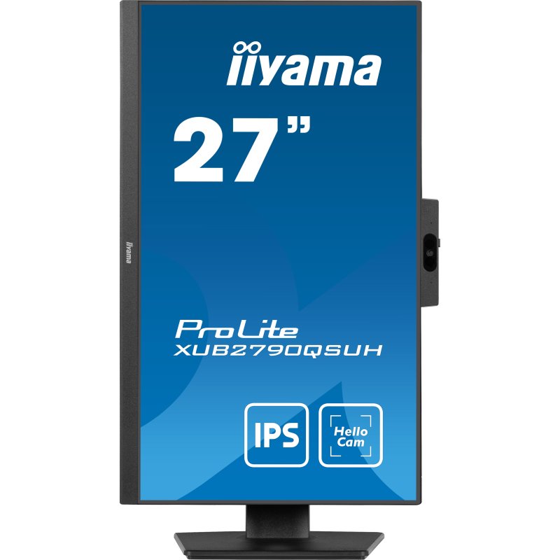 Thumbnail 2 de Iiyama ProLite XUB2790QSUH-B1: monitor 27" IPS QHD con webcam, altavoces y soporte ajustable
