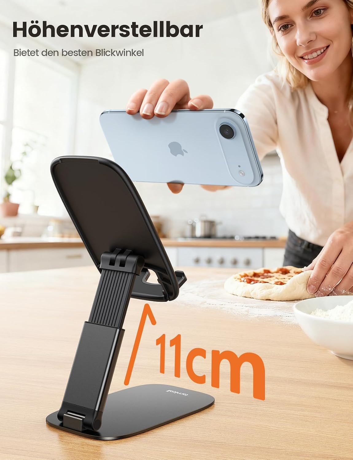 Detalle 2 de Lamicall Handy Ständer 1,5 cm Handyhalterung