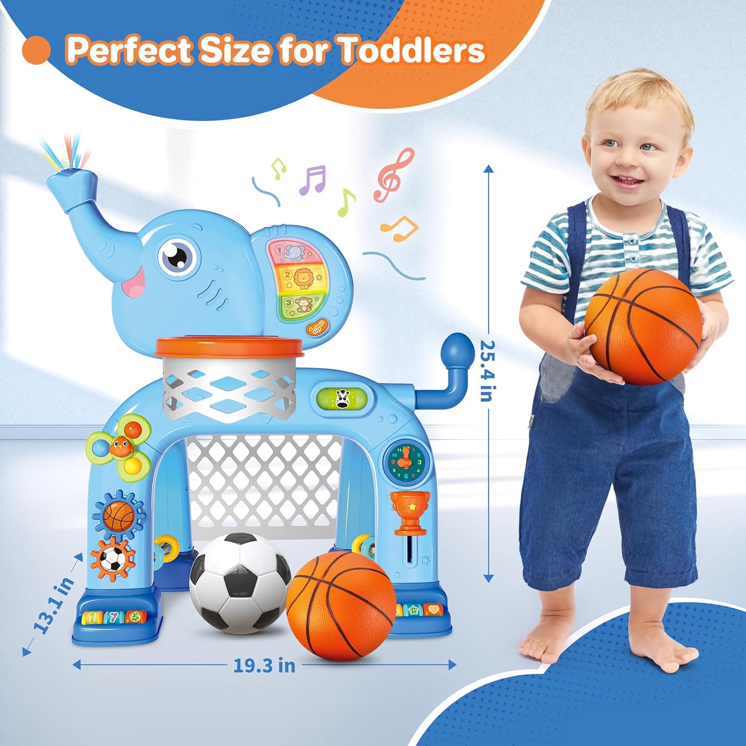 Thumbnail 1 de Shemira Toddler Basketball Hoop 2-in-1