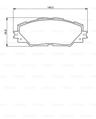 Thumbnail 5 de Bosch BP1085 — Plaquettes de frein avant pour voiture (4 pièces) : sans cuivre, réduction du bruit et de la poussière