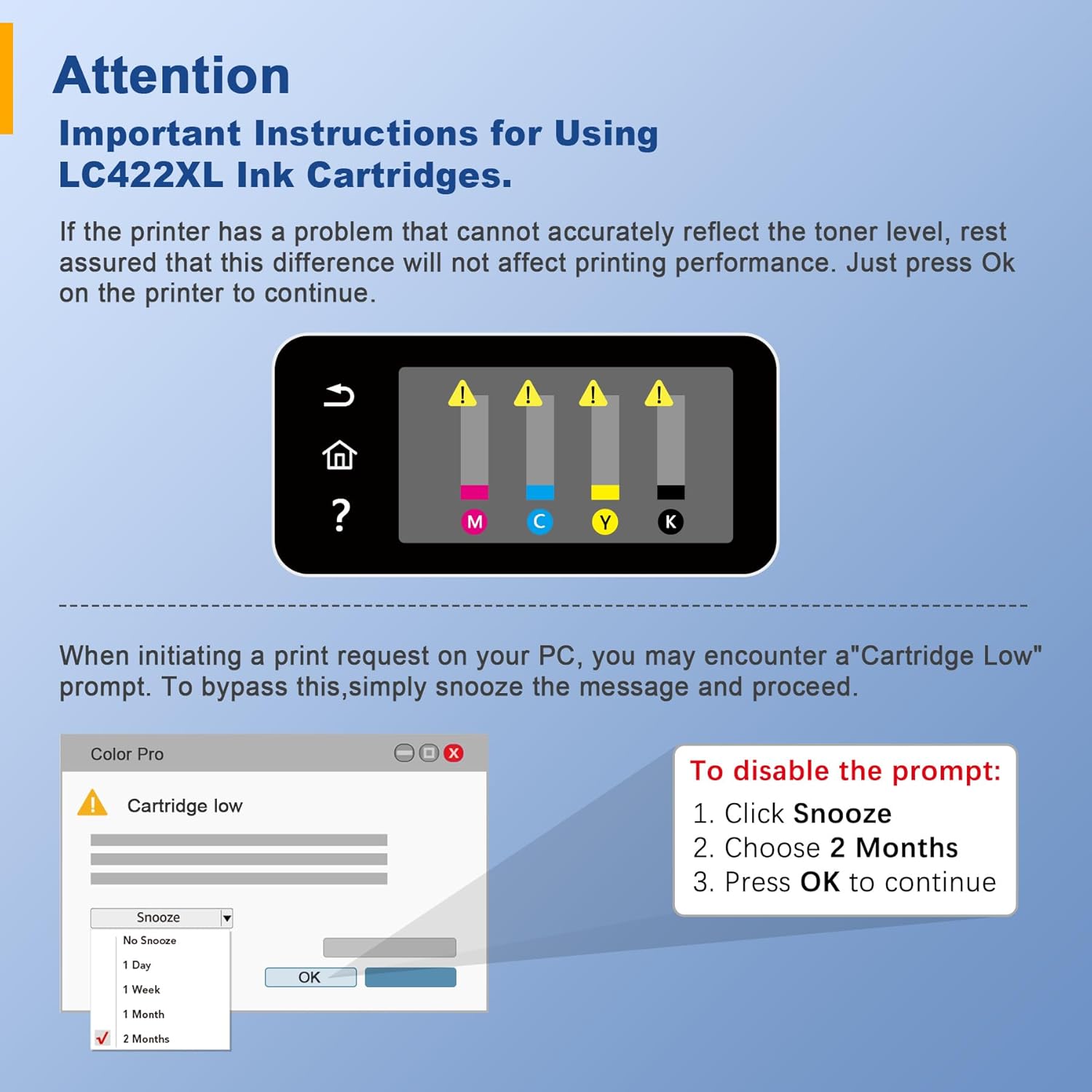 Thumbnail 6 de Palmtree LC422XL Ink Cartridges Multipack for Brother LC422XL (8-Pack) – MFC Series Compatibility