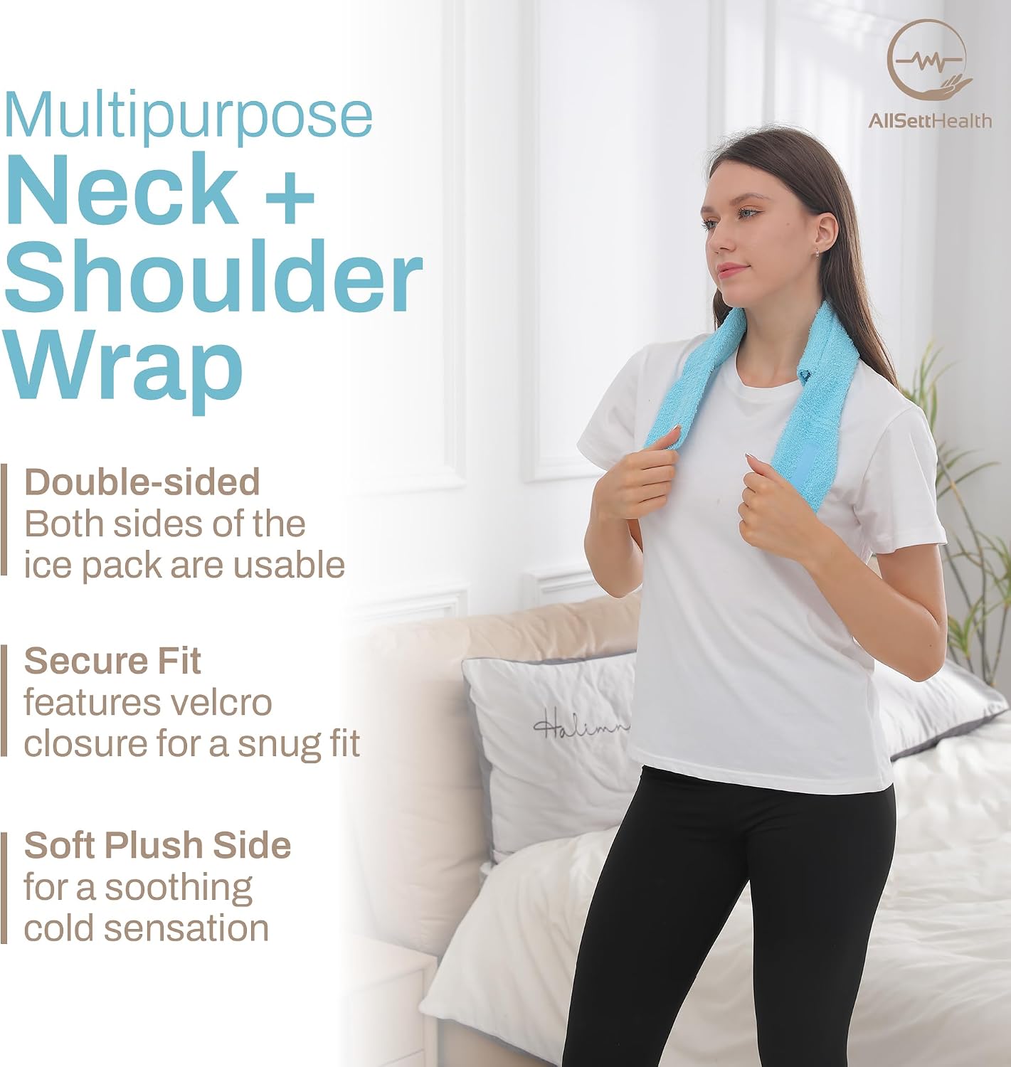 Detalle 2 de Neck Ice Pack Wrap, 2 Reusable Packs