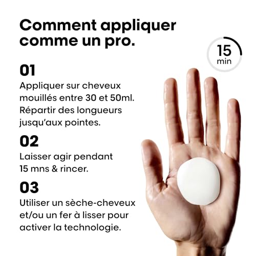 Detalle de L'Oréal Professionnel Soin Cheveux Transformatif Lissant Keratin Alpha Sleek – 2 Semaines d'Anti-Frisottis