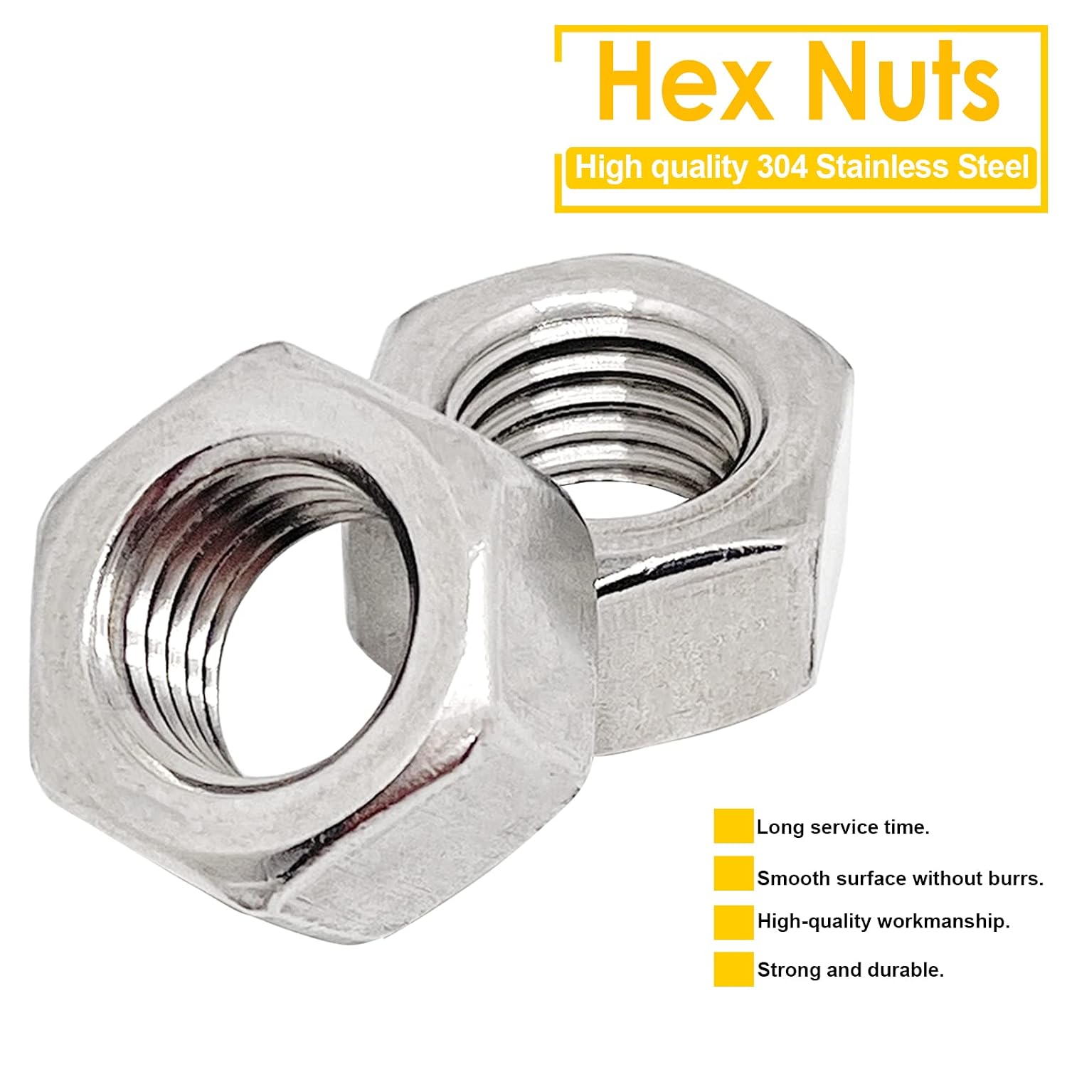 Detalle de M20 Left-Hand Hex Nuts