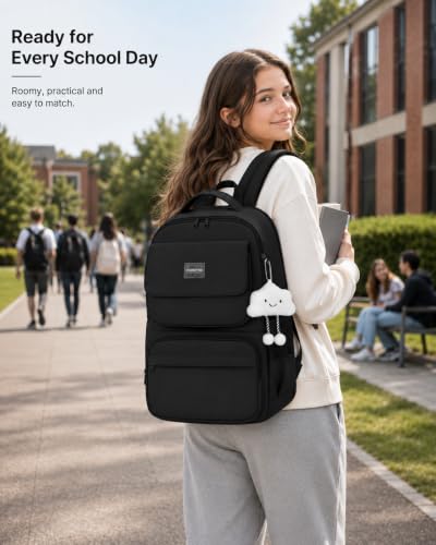 Thumbnail 1 de FIORETTO 25L School Bag for Girls & Teens – Practical 15.6" Laptop Backpack with Organized Pockets