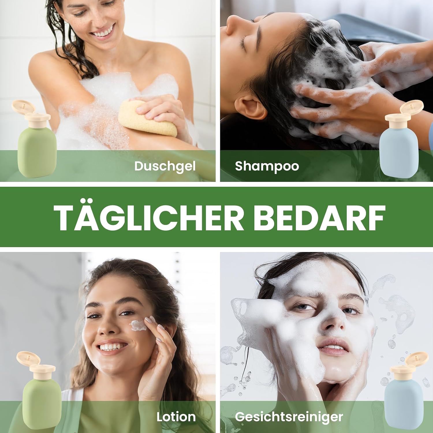 Thumbnail 5 de YiJiuBa 4x100ml Reiseflaschen Set
