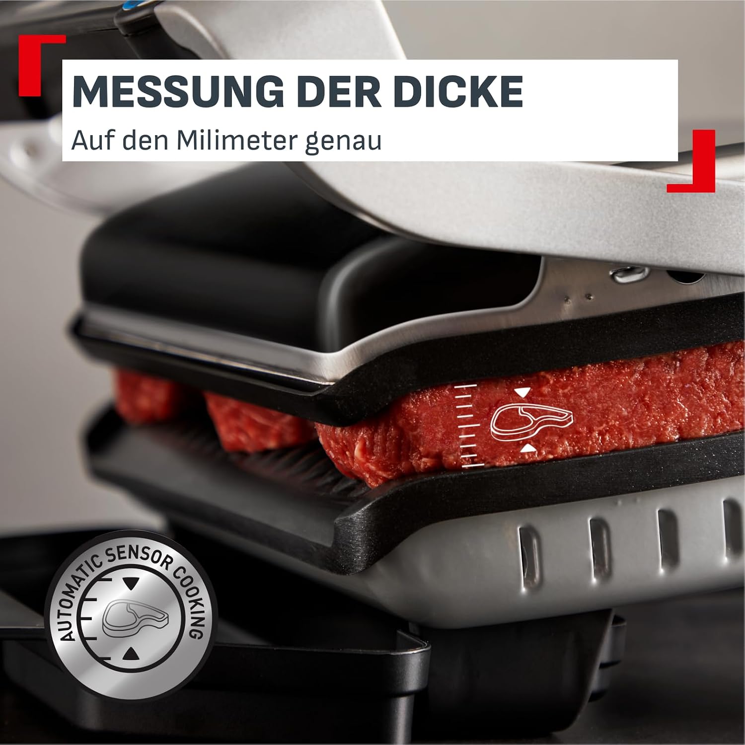 Thumbnail 4 de Tefal OptiGrill+ Kontaktgrill GC712D12 – mit 6 Programmen, Garstufenanzeige & abnehmbaren Platten