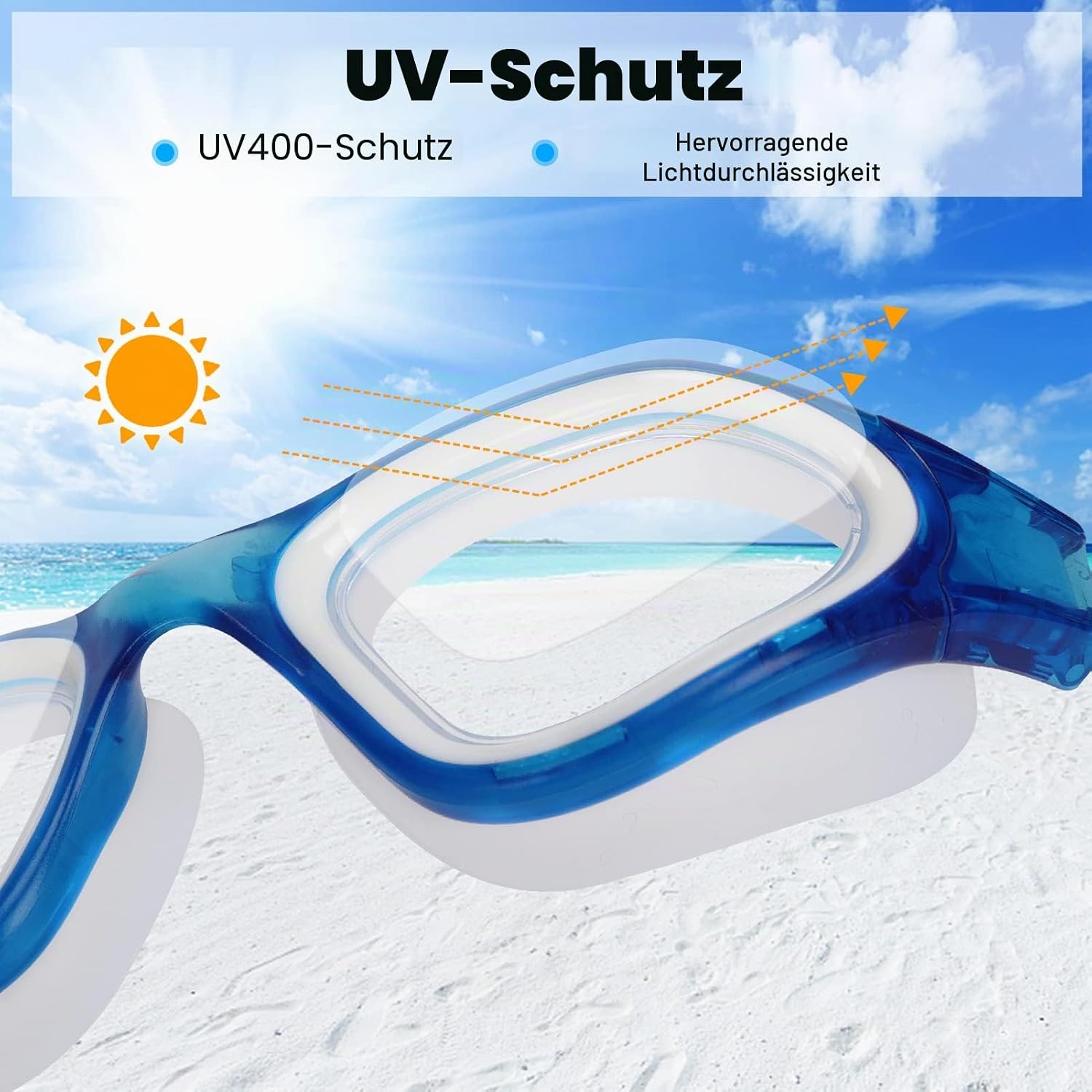 Thumbnail 3 de Winline Schwimmbrille Erwachsene Jugendliche – UV400-Schutz, Anti-Beschlag, klare Sicht und komfortabler Passform