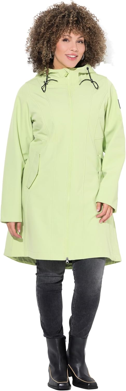 Detalle 2 de Ulla Popken Giacca HYPRAR in Softshell Idrorepellente con Cerniera a cursore doppio 839757