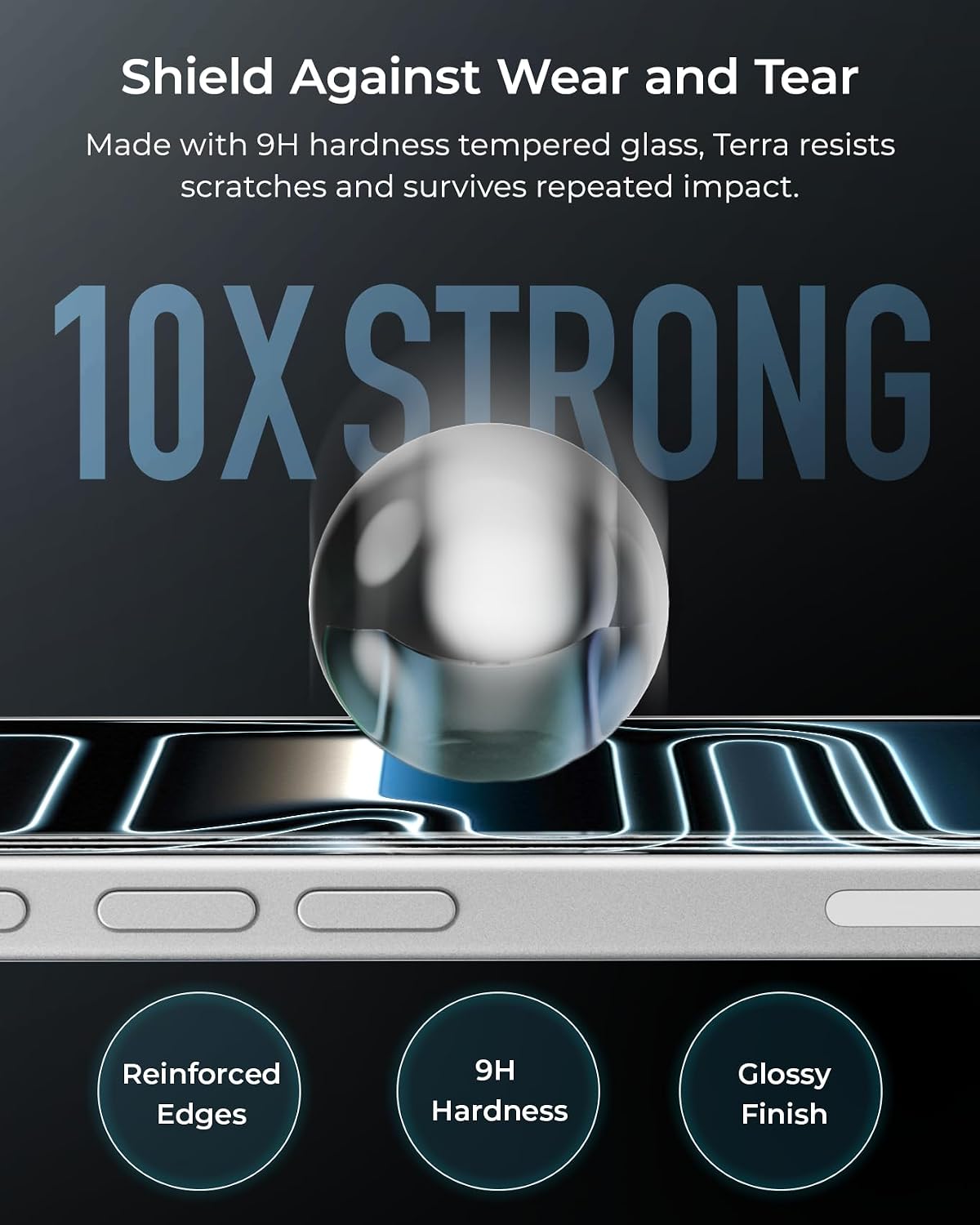 Detalle de iOttie Terra Screen Protector 2-pack for iPhone 17
