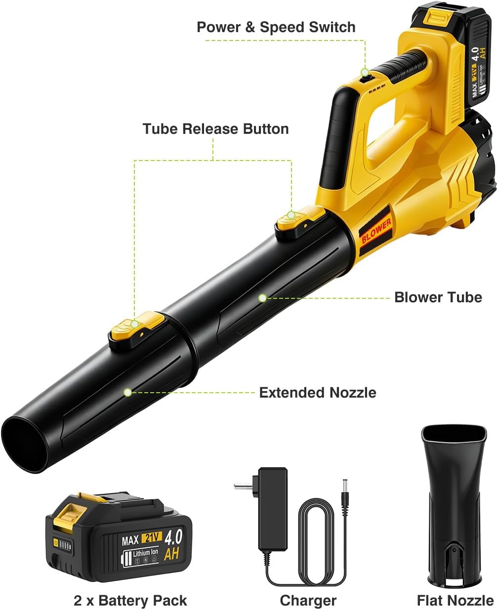Thumbnail 5 de TAGZILO Cordless Leaf Blower 700 CFM