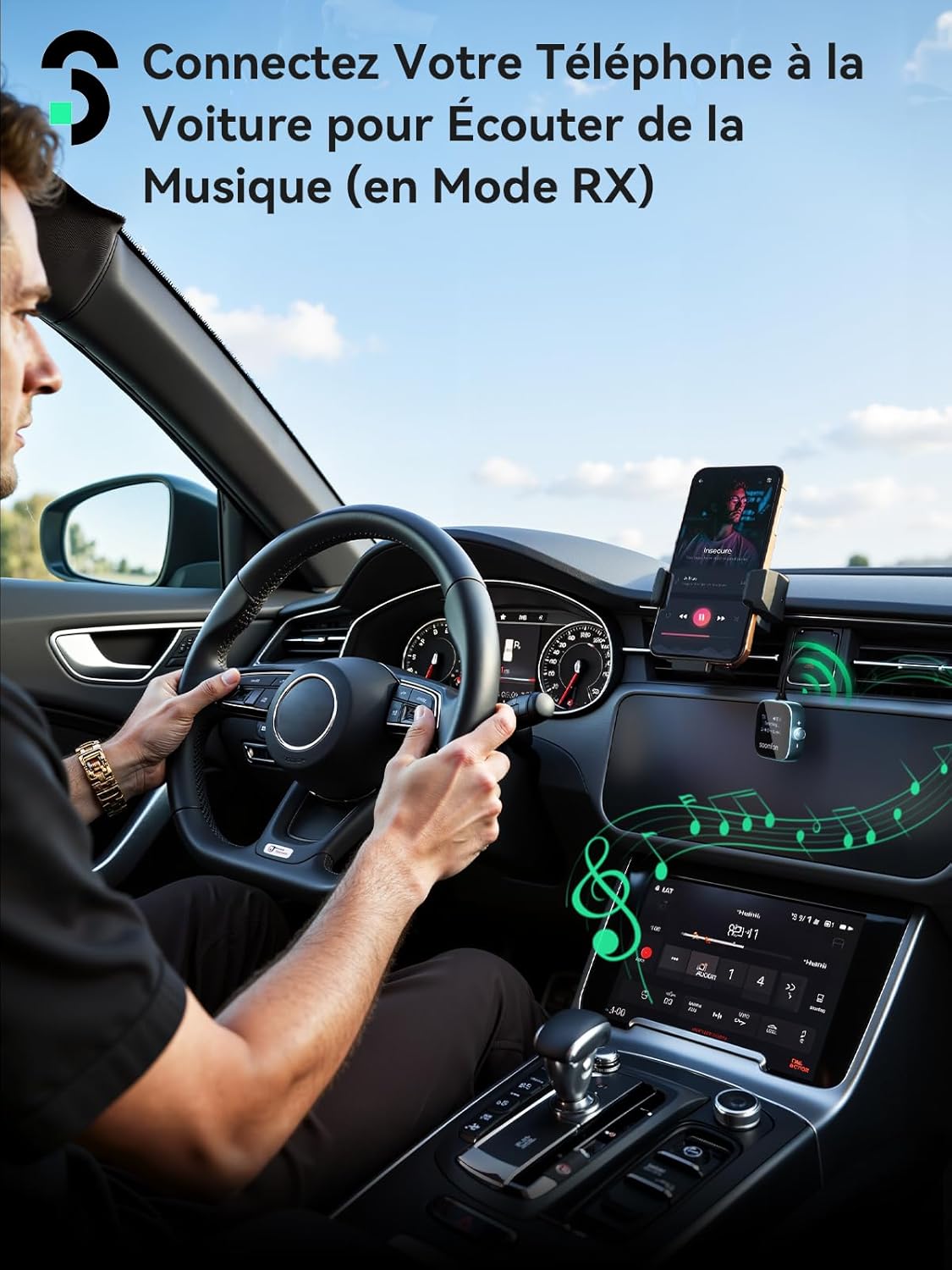 Thumbnail 5 de SOOMFON Transmetteur Bluetooth 1,1 pouces