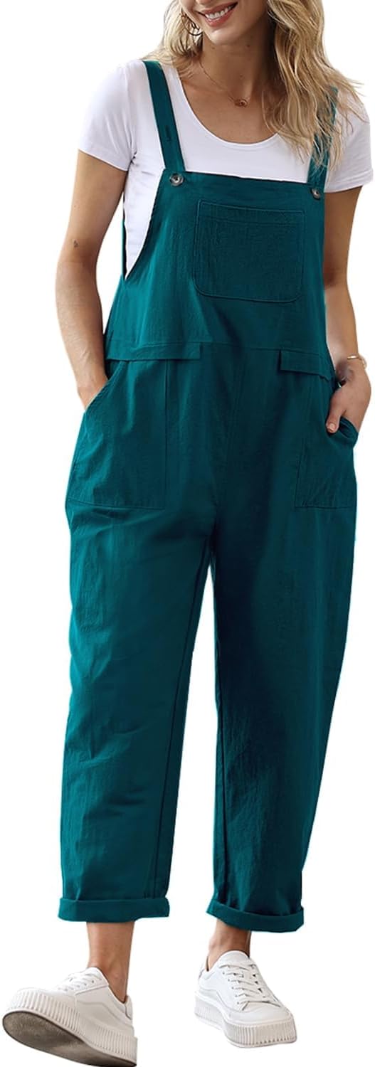 Thumbnail 6 de YESNO Women’s Loose Sleeveless Dungarees PV9UK – casual long jumpsuit playsuit
