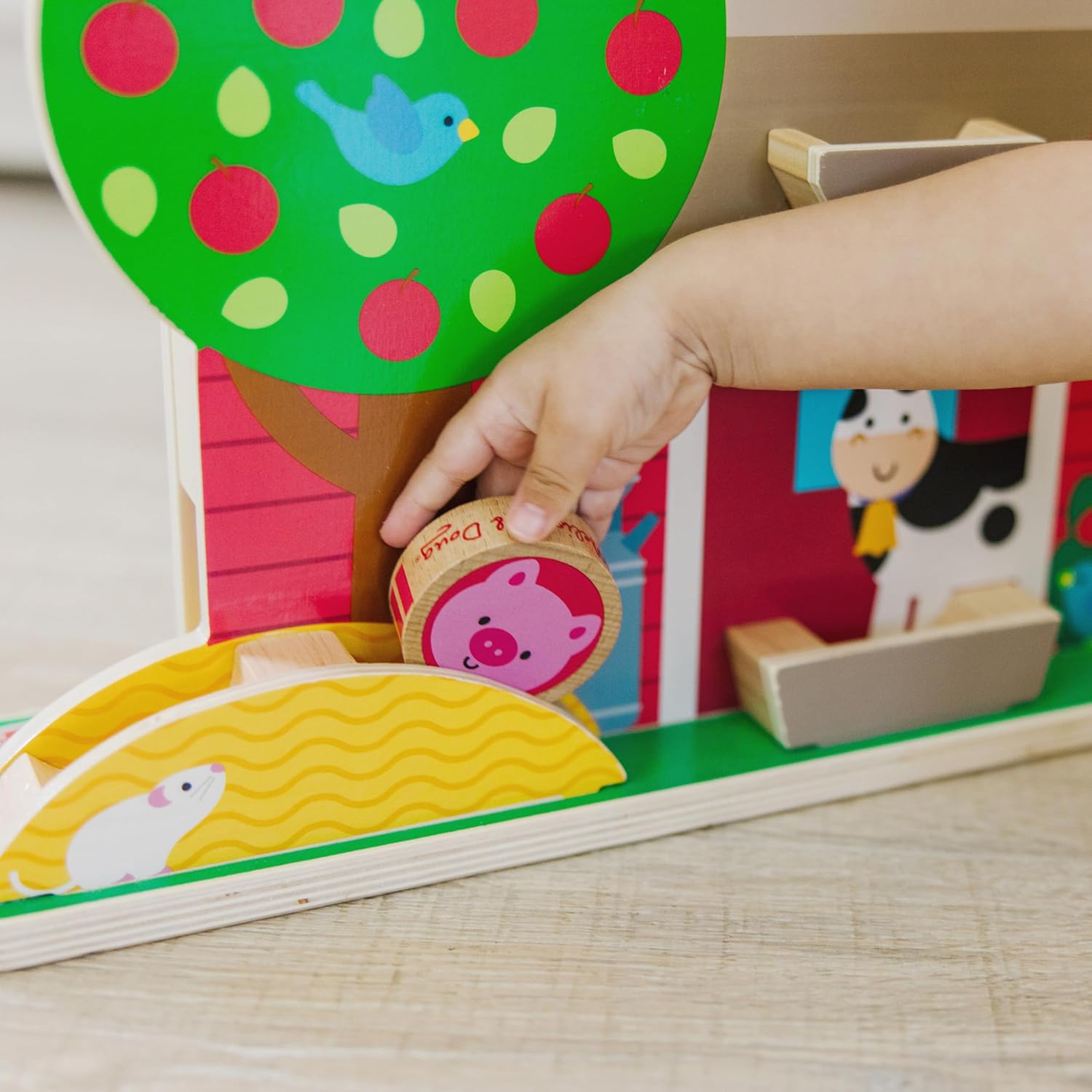 Thumbnail 6 de Melissa & Doug GO Tots Wooden Barnyard Tumble – FSC Certified Farm Toys for Toddlers