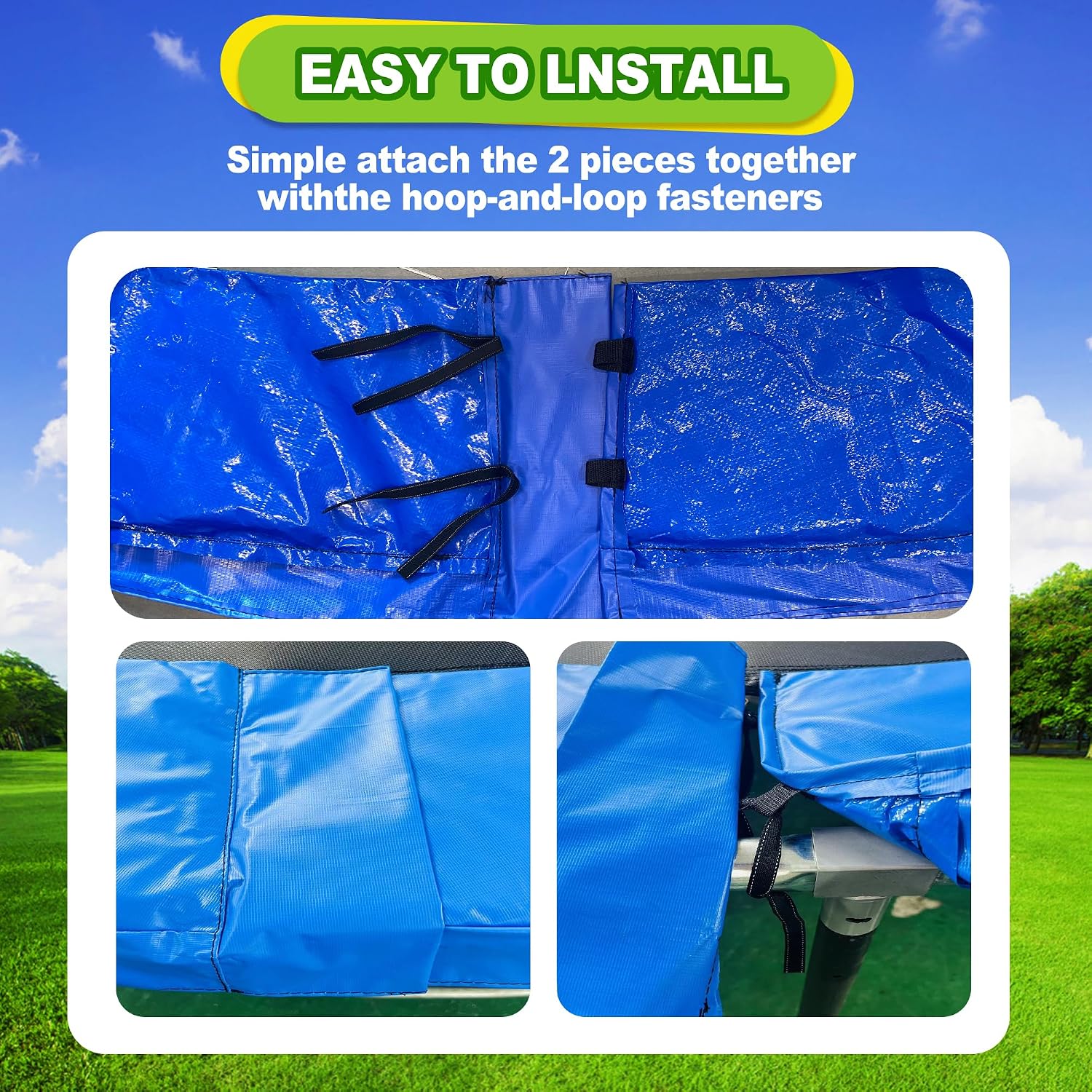 Thumbnail 5 de WOCARKS Trampoline Pad Replacement – 10ft to 16ft, Waterproof, Tear-Resistant Safety Spring Cover