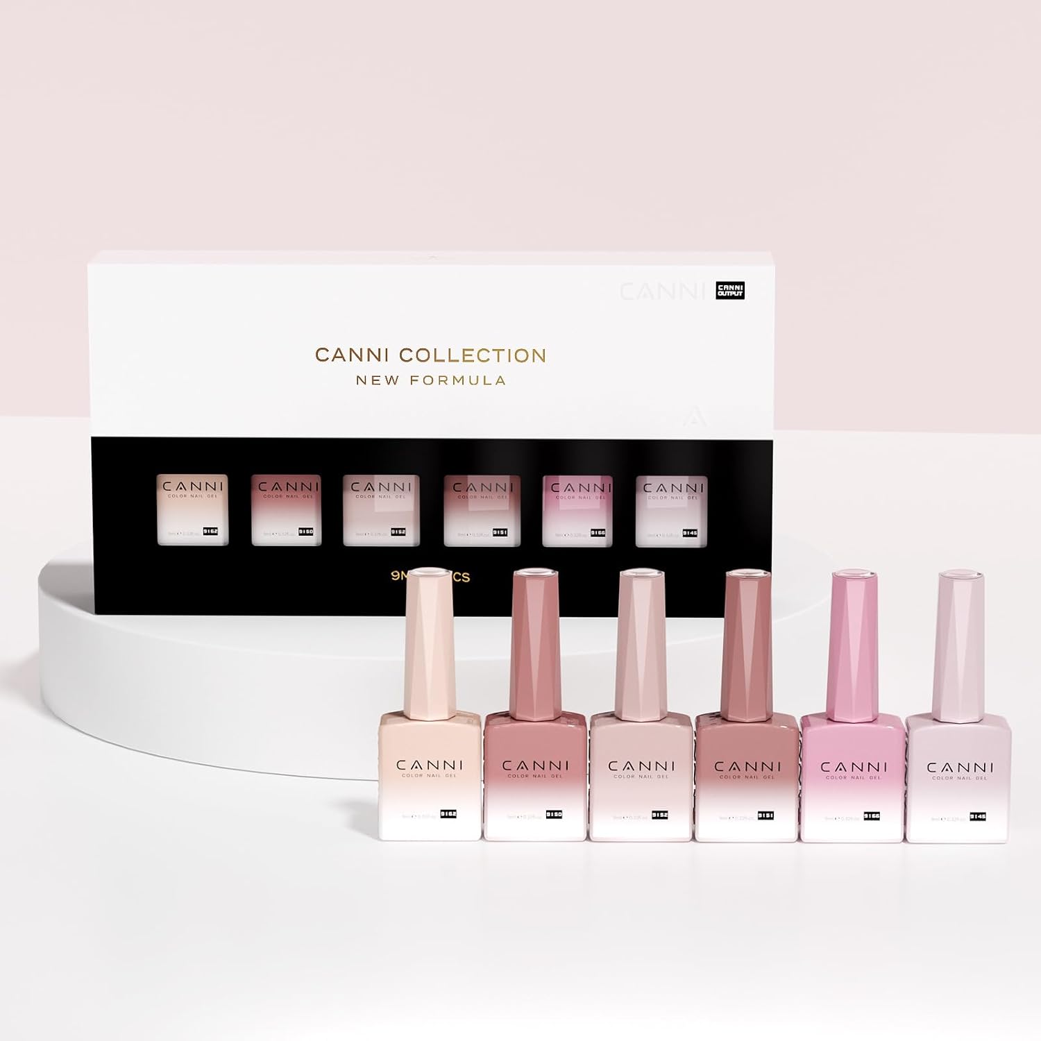 Thumbnail 5 de CANNI 6 Colors 9 Ml Sheer Jelly Pink Gel Nail Polish Set