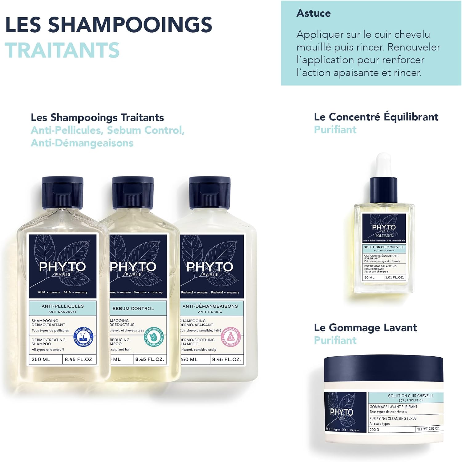 Thumbnail 3 de Phyto Anti-prurito Shampoo Dermolenitivo per cuoio capelluto irritato e sensibile da 250 ml