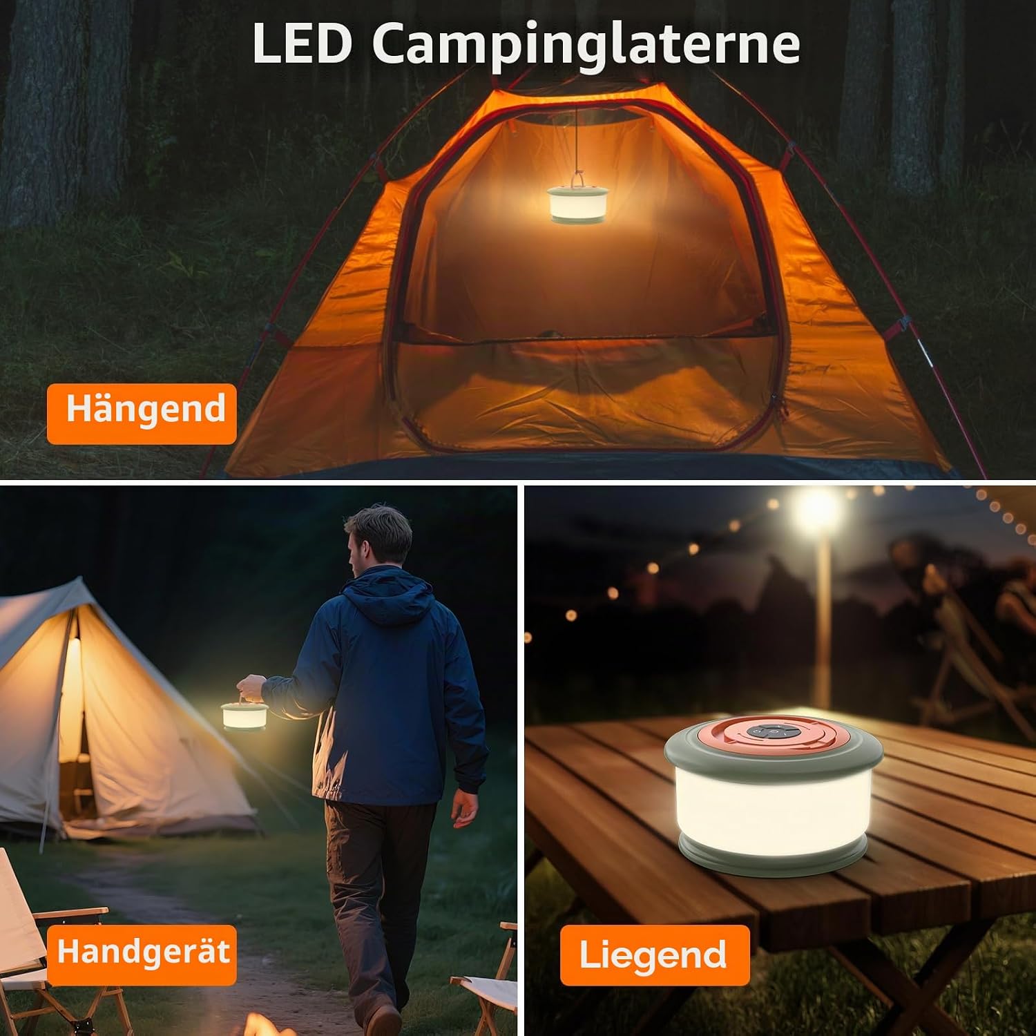 Detalle de Phylosal Camping-Lichterkette 10 m