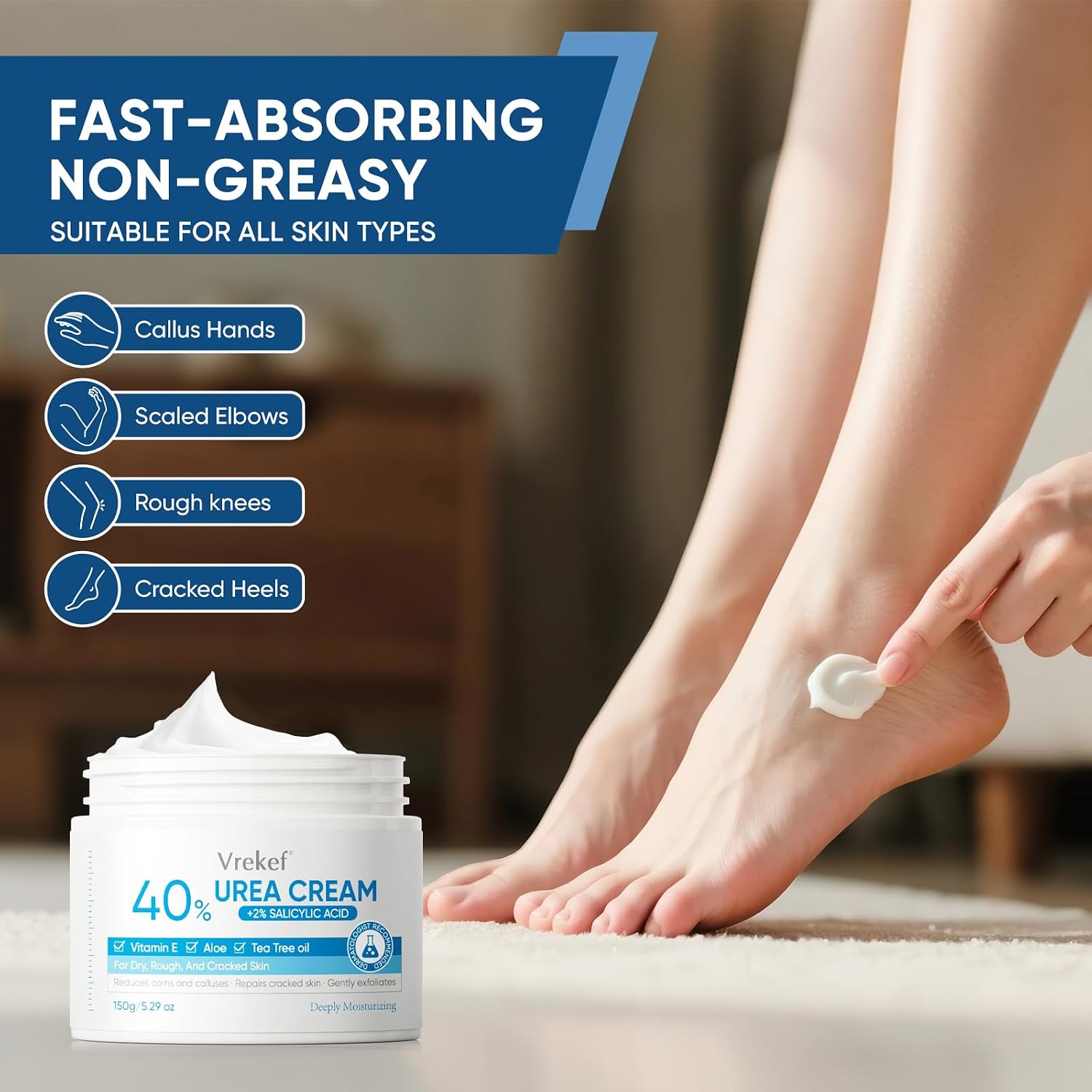 Detalle de VREKEF Urea Cream 40% for Feet