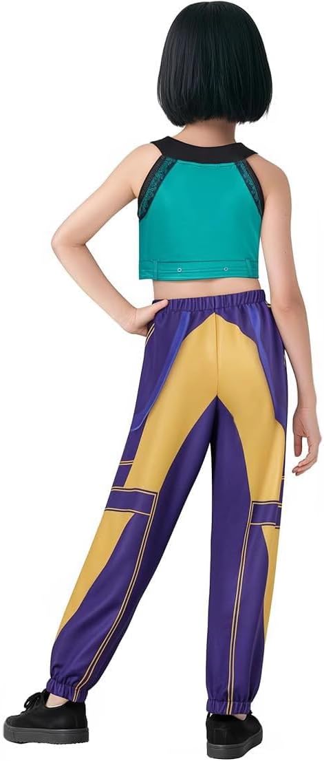 Detalle de Lgandpg Mira Costume for Girls – Pop Singer Outfit (T-Shirt + Pants)