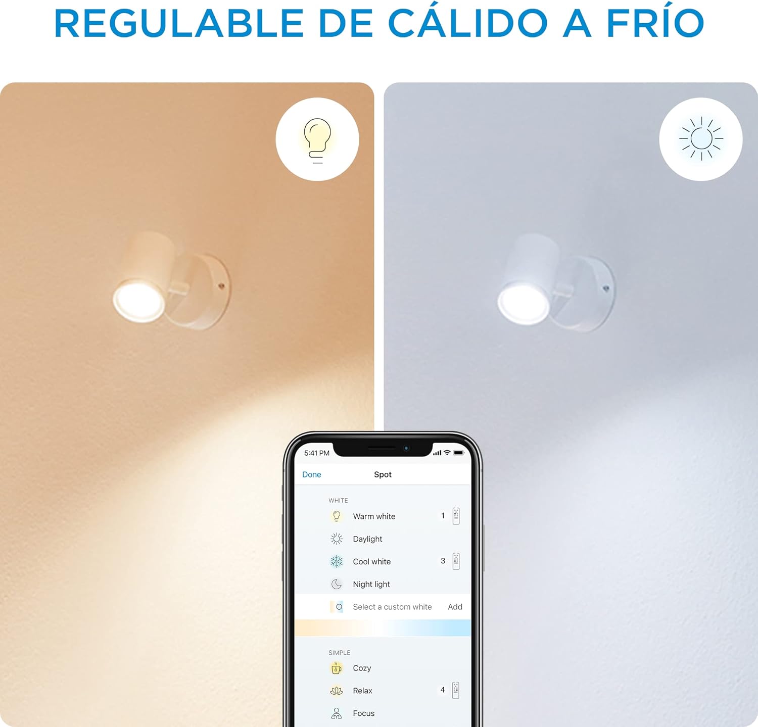 Thumbnail 9 de Wiz IMAGEO - Lámpara inteligente LED, compatible Alexa y Google 🌈