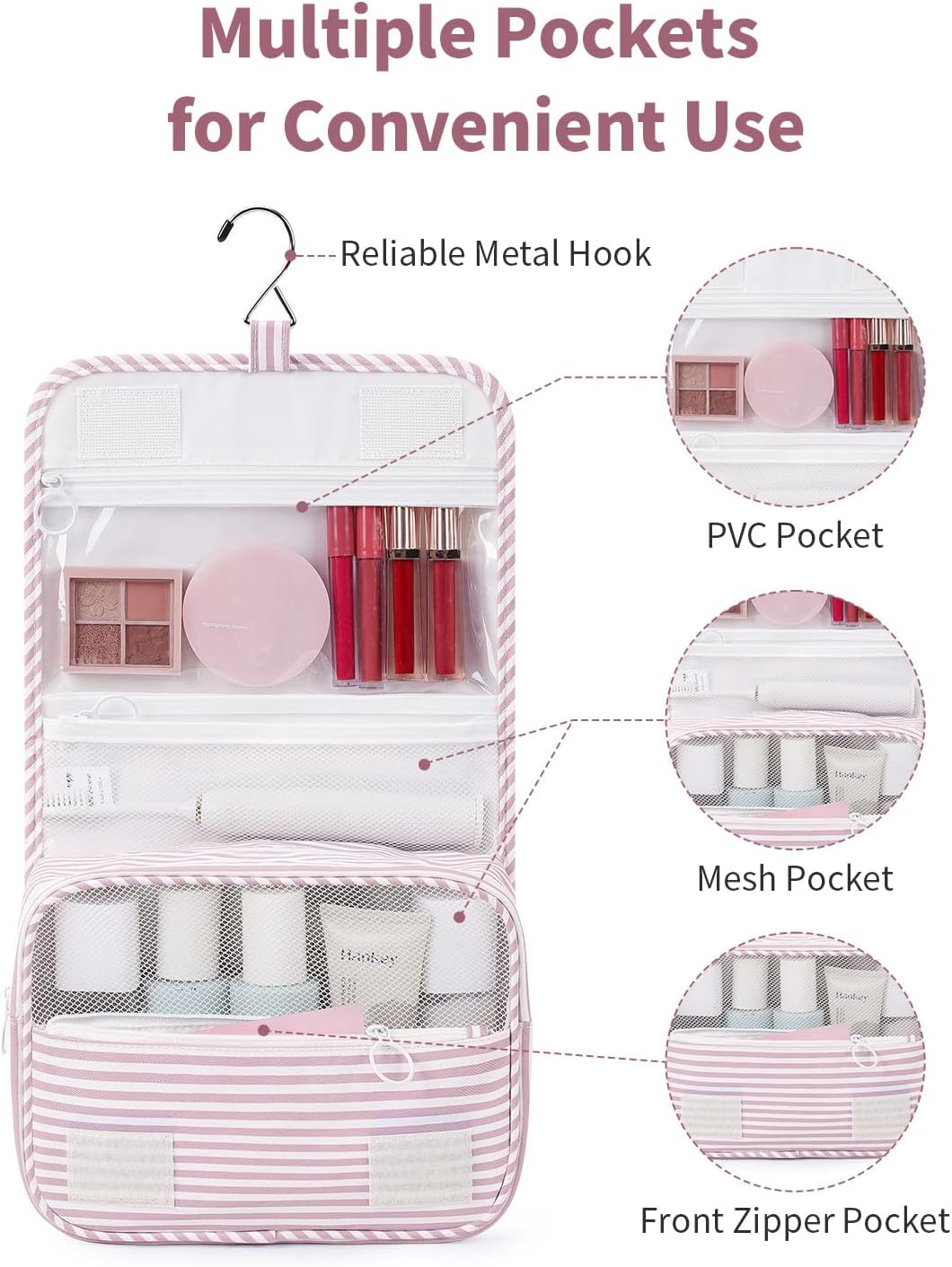Thumbnail 1 de Narwey Hanging Toiletry Bag: Compact, organised travel companion for women