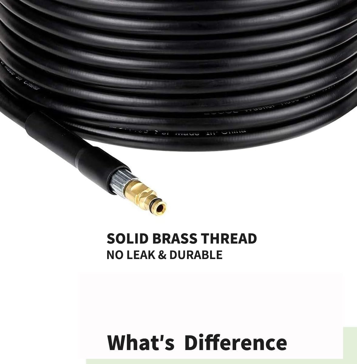 Detalle 2 de Colisal 15M High Pressure Replacement Hose Extension for Karcher K Series (K2–K7) with M22 & C-Clip Quick Connector
