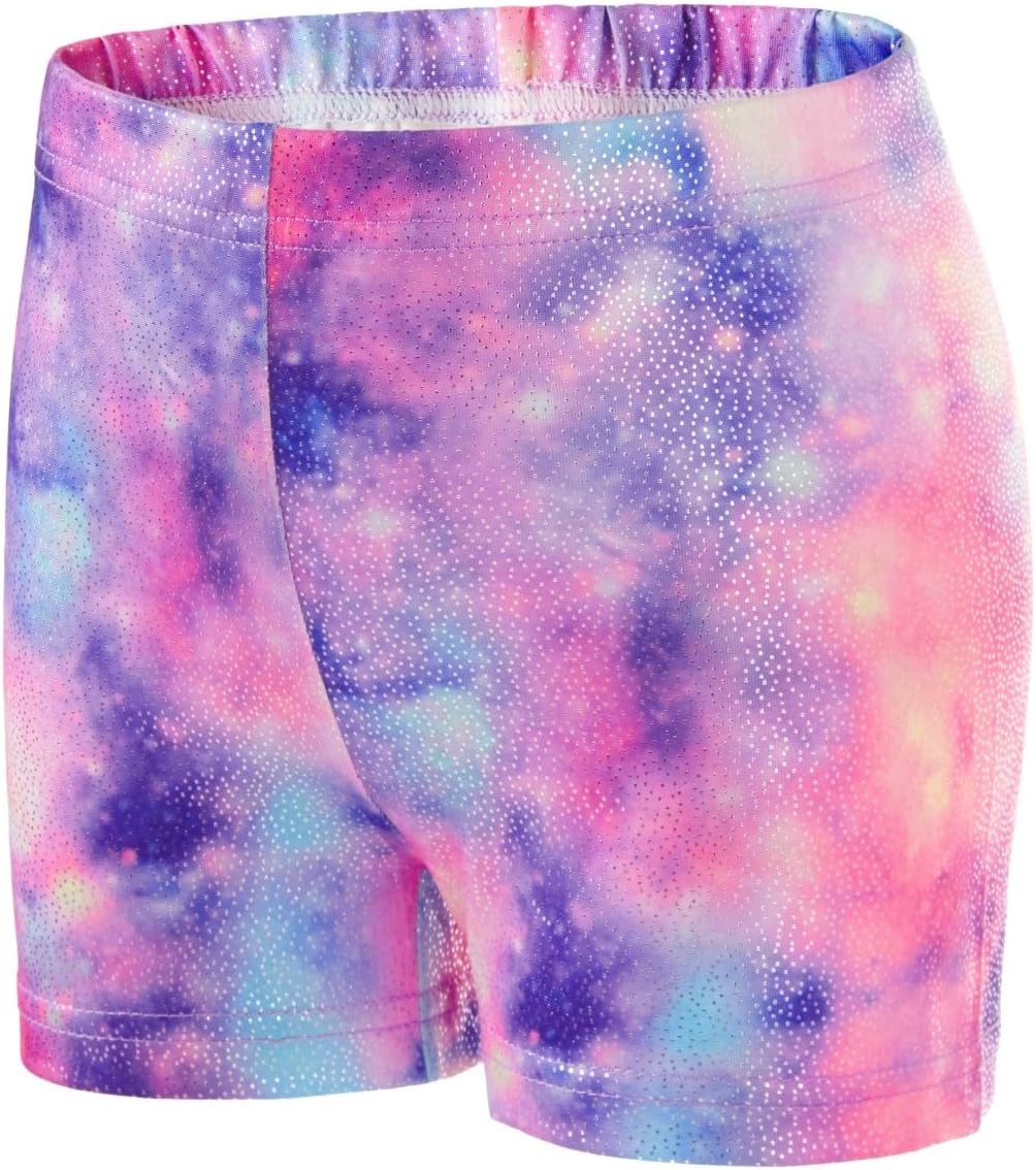 Detalle 2 de Girls’ Three-Piece Gymnastics Leotard Set with Sparkling Gradient Design