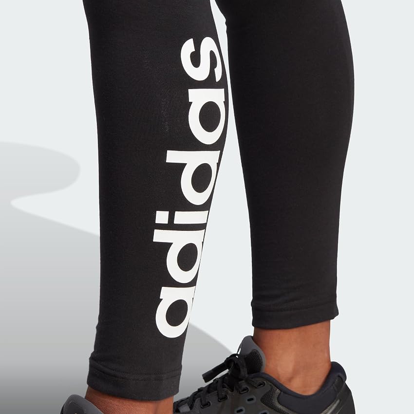 Thumbnail 4 de adidas Essentials Leggings Mujer Alta Negro/Blanco 🖤
