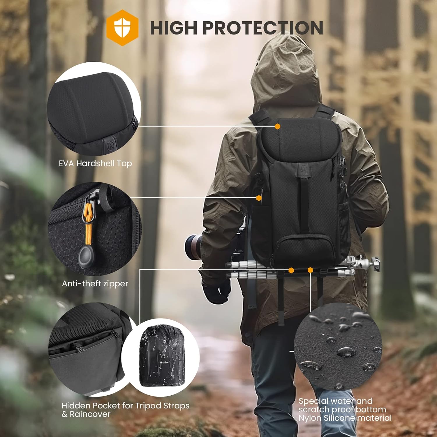 Thumbnail 4 de TARION Camera Bag Large 17 L backpack