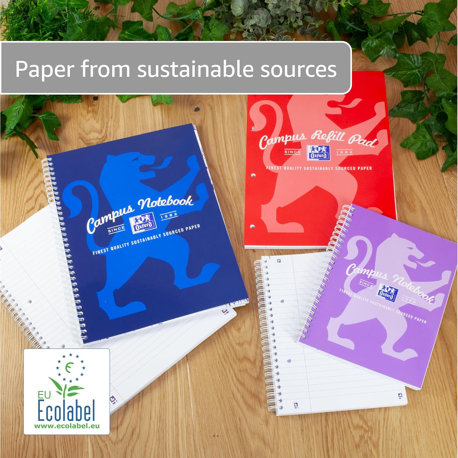 Thumbnail 6 de Oxford Campus A4 Notebook 140‑page pack