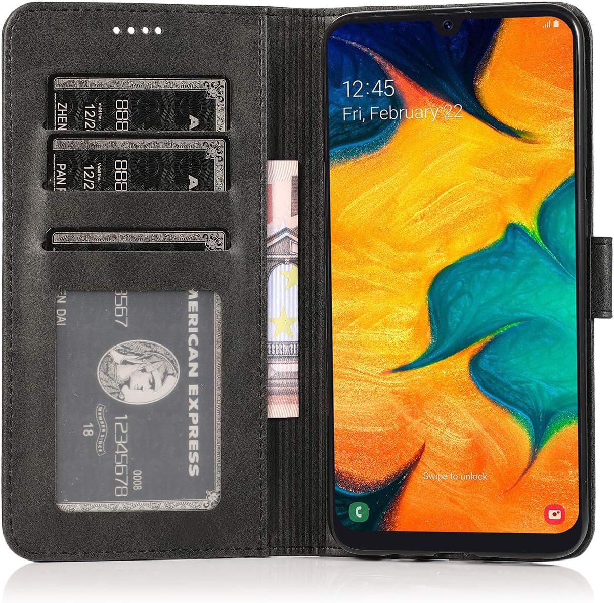 Detalle 2 de CTIUYA Hülle Samsung Galaxy A20E Klapphülle Leder Wallet