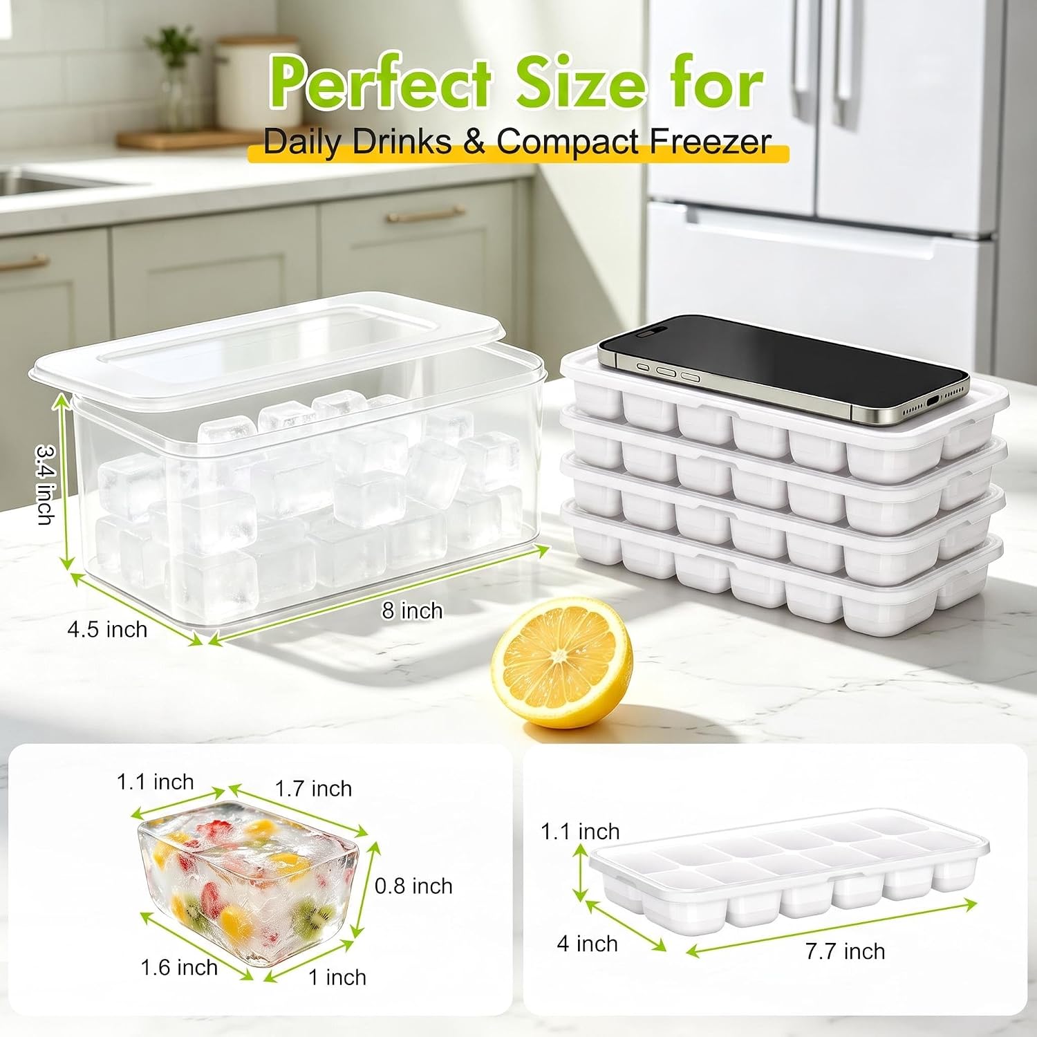 Detalle 2 de Ice Cube Tray Set, 4-Pack