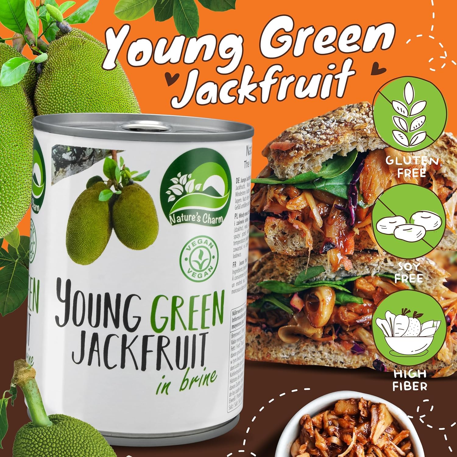 Detalle 2 de Nature's Charm Jackfruit 565 g 🥗