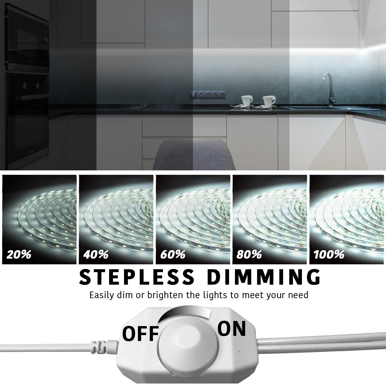 Detalle de Dalattin LED Strip Lights 50 ft