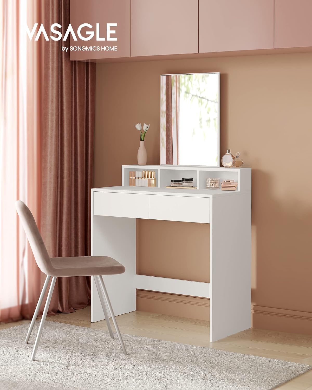 Detalle 2 de VASAGLE KAILYN Toeletta con Specchio 1 pezzo