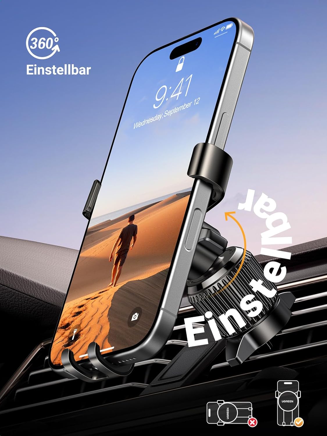 Thumbnail 5 de UGREEN Handyhalterung Auto 5,8–7,2 Zoll