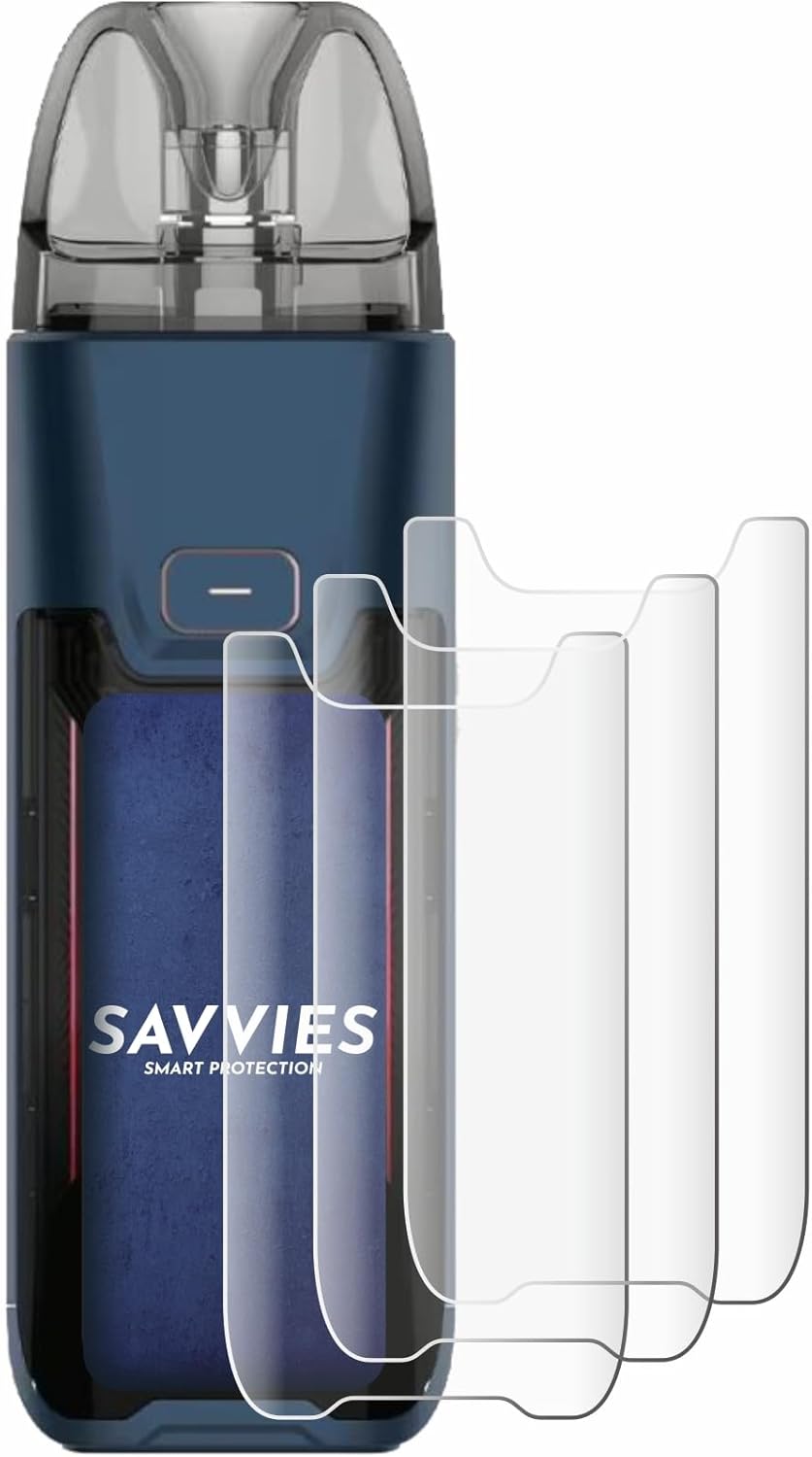 Detalle de Savvies 4 pezzi Full-Screen Pellicola Protettiva per Vaporesso Luxe XR Max 2 – Copertura completa trasparente 3D Curved