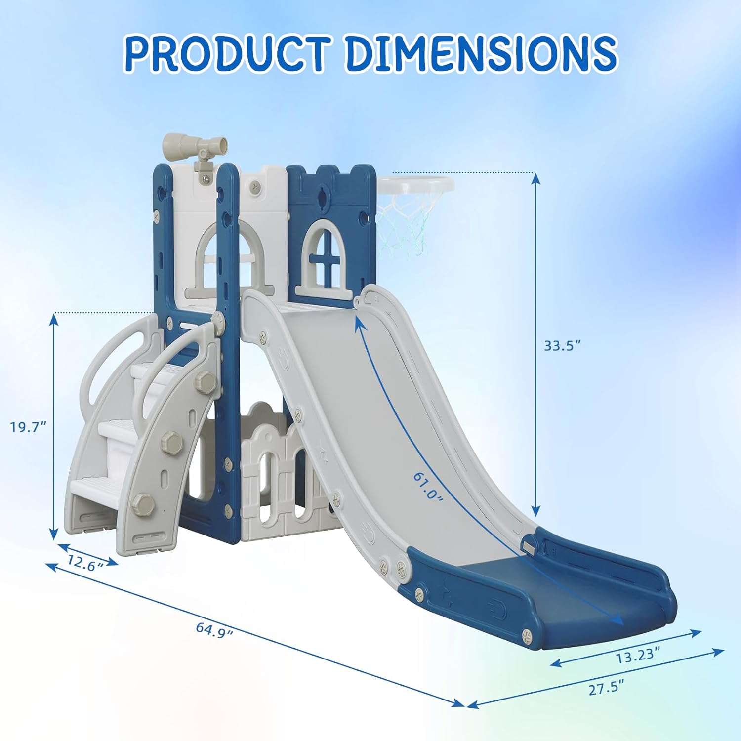 Detalle de LulliSpace 6-in-1 Toddler Slide