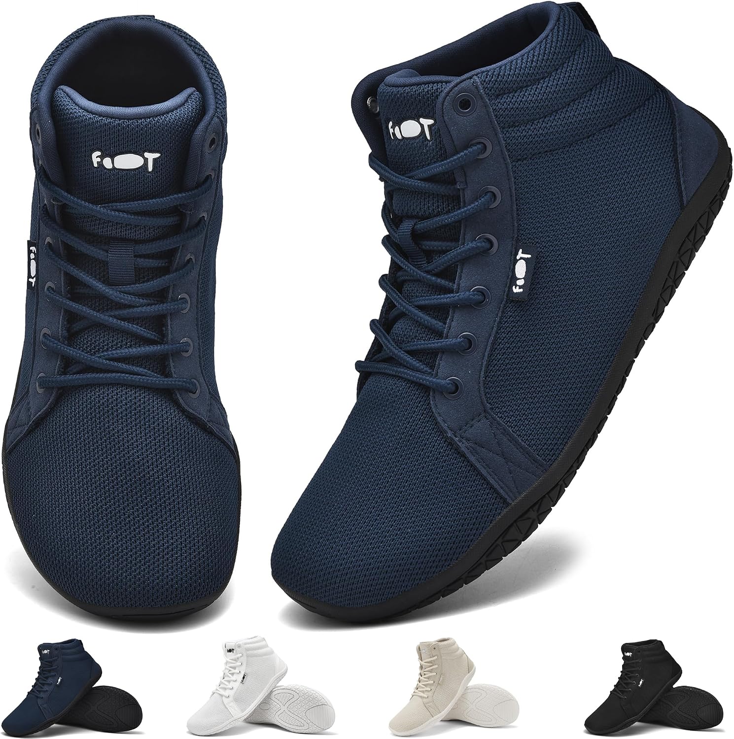 Detalle de Wizshoe Barfuß Schuhe Hi Top 0,6 cm