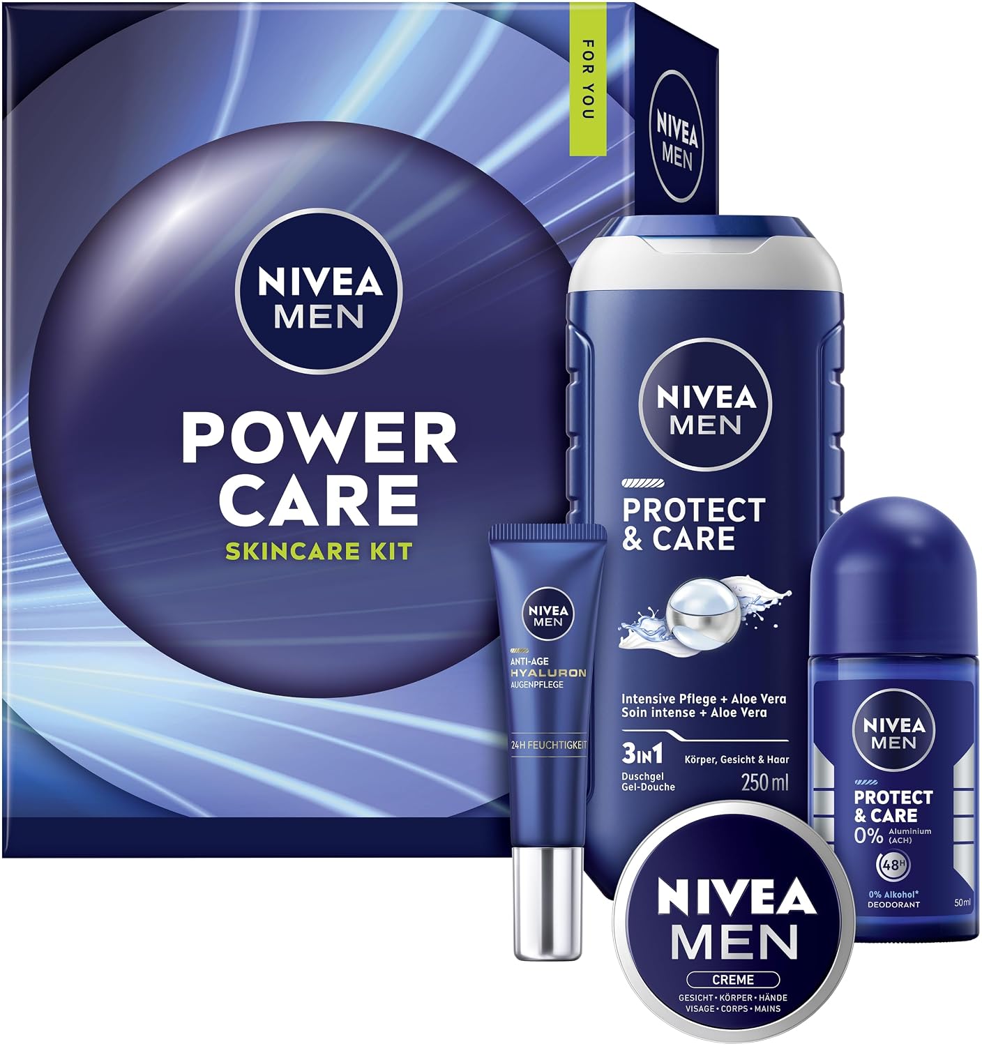 Detalle de NIVEA MEN Power Care Geschenkset – Pflegebox 250 ml 💼